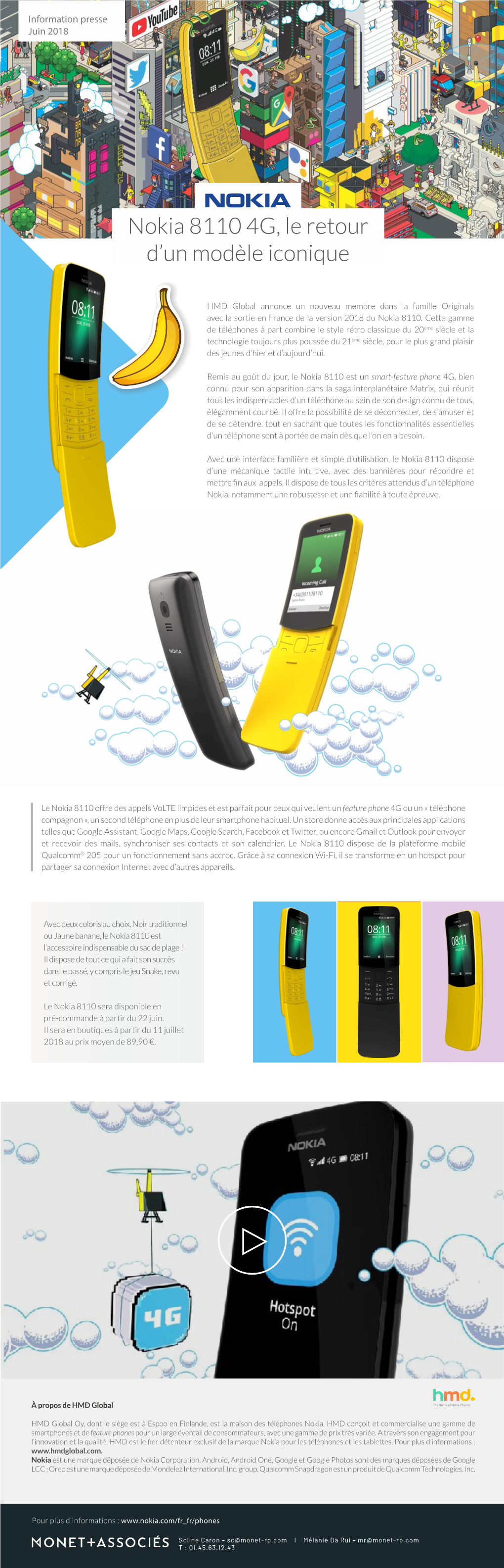 Nokia 8110 4G, Le Retour D'un Modèle Iconique