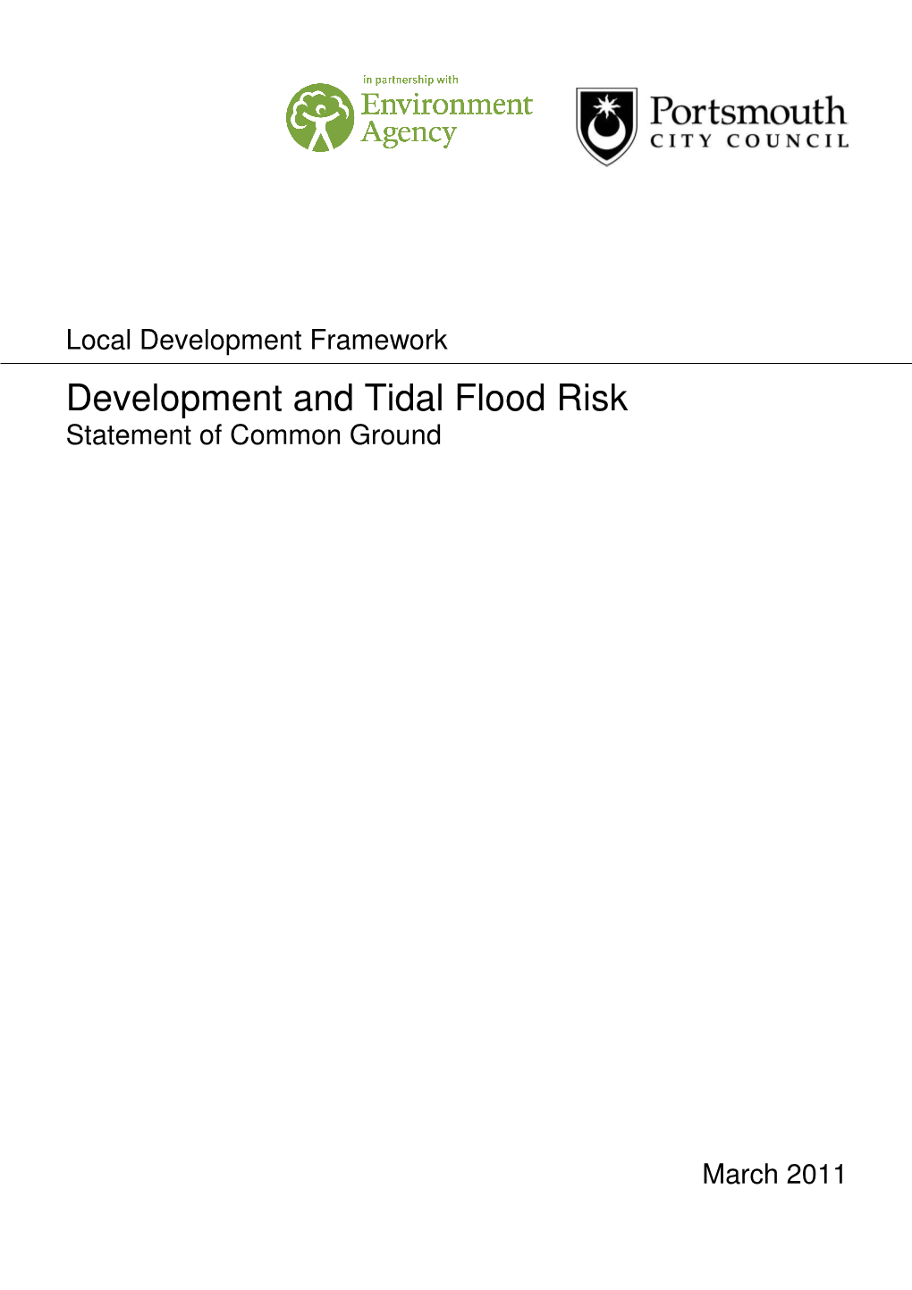 Development and Tidal Flood Risk Statement of Common Ground