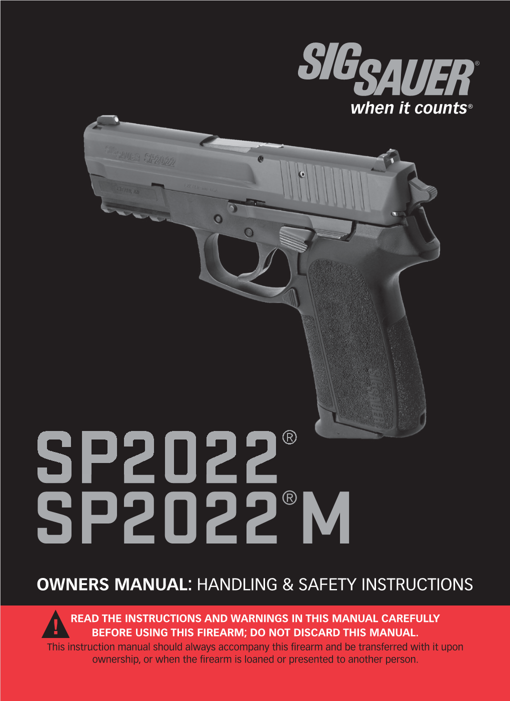SP2022 Owner's Manual