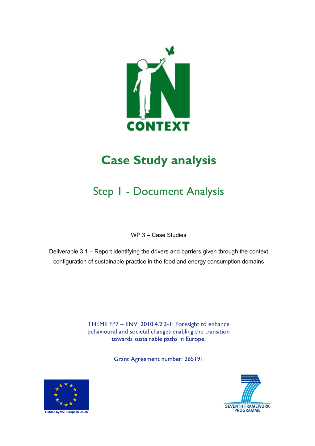 Case Study Analysis. Document Analysis