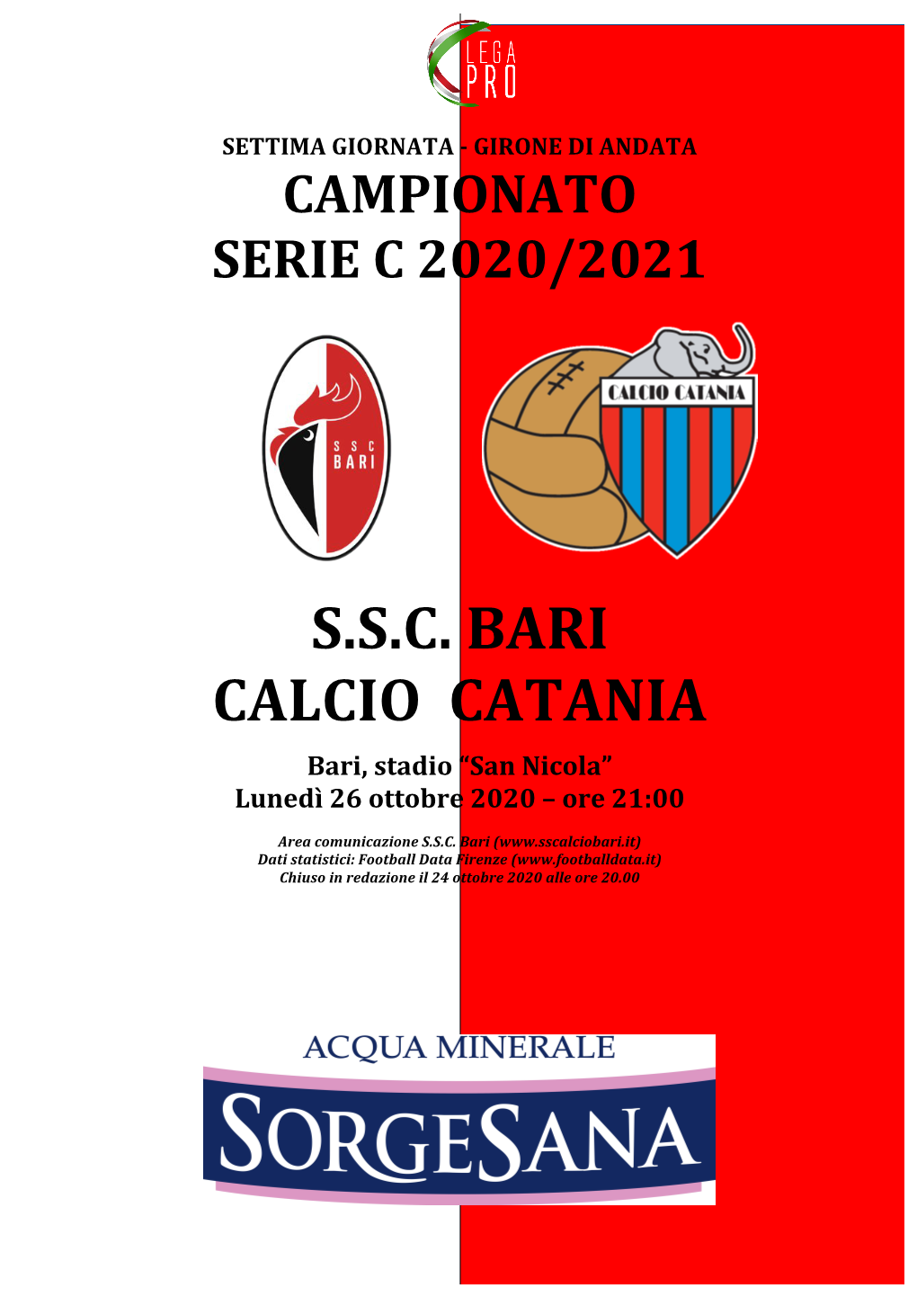 Ssc Bari Calcio Catania