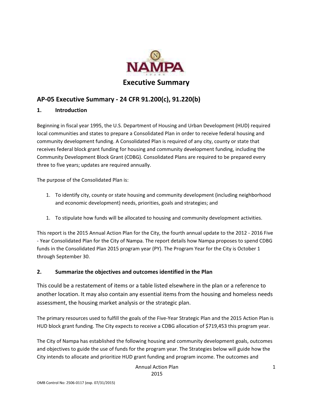 Affordable Housing for Low and Moderate Income Households