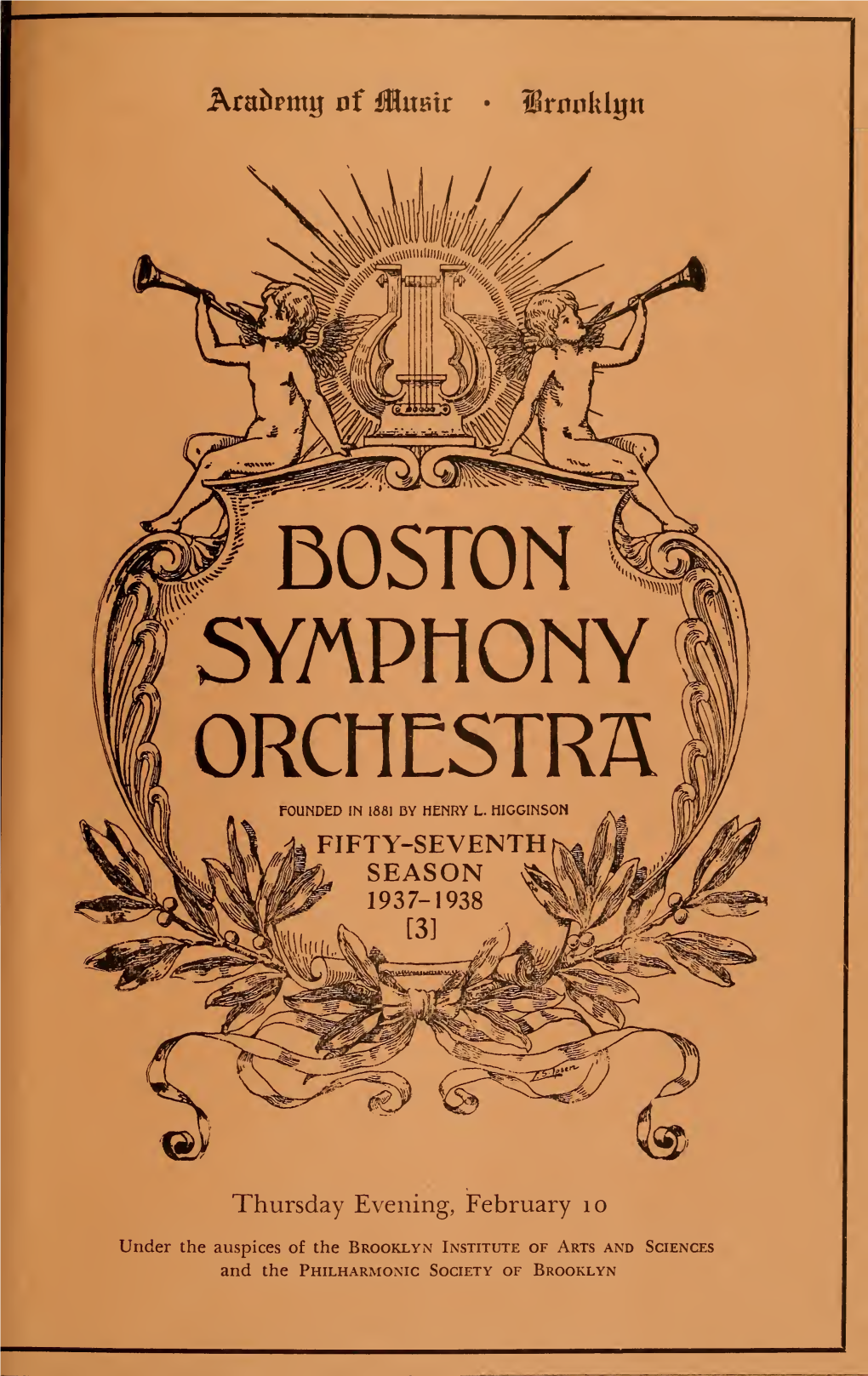 Boston Symphony Orchestra Concert Programs, Season 57,1937-1938, Trip