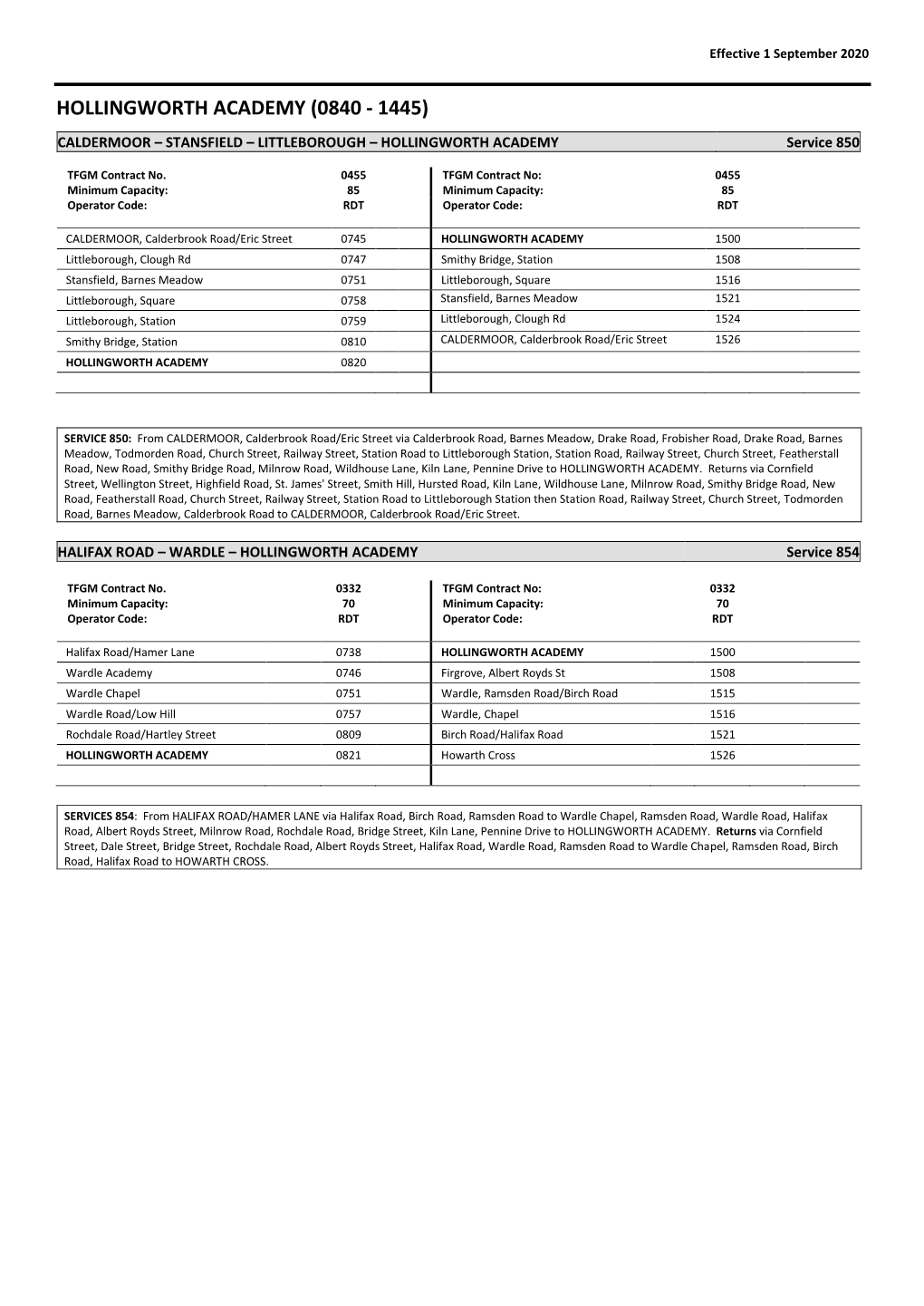 School Bus Services in the Rochdale Area