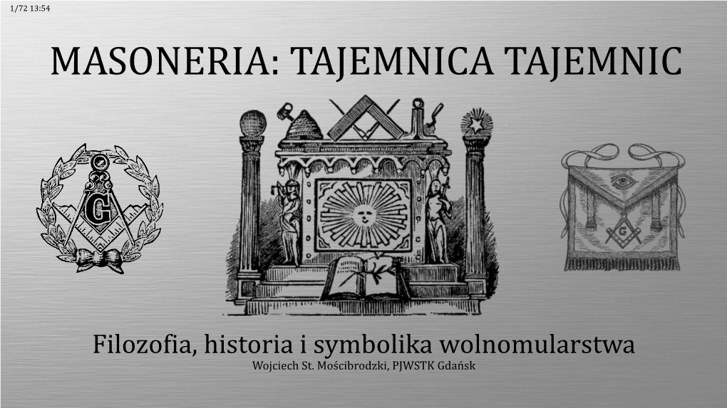 Masoneria: Tajemnica Tajemnic