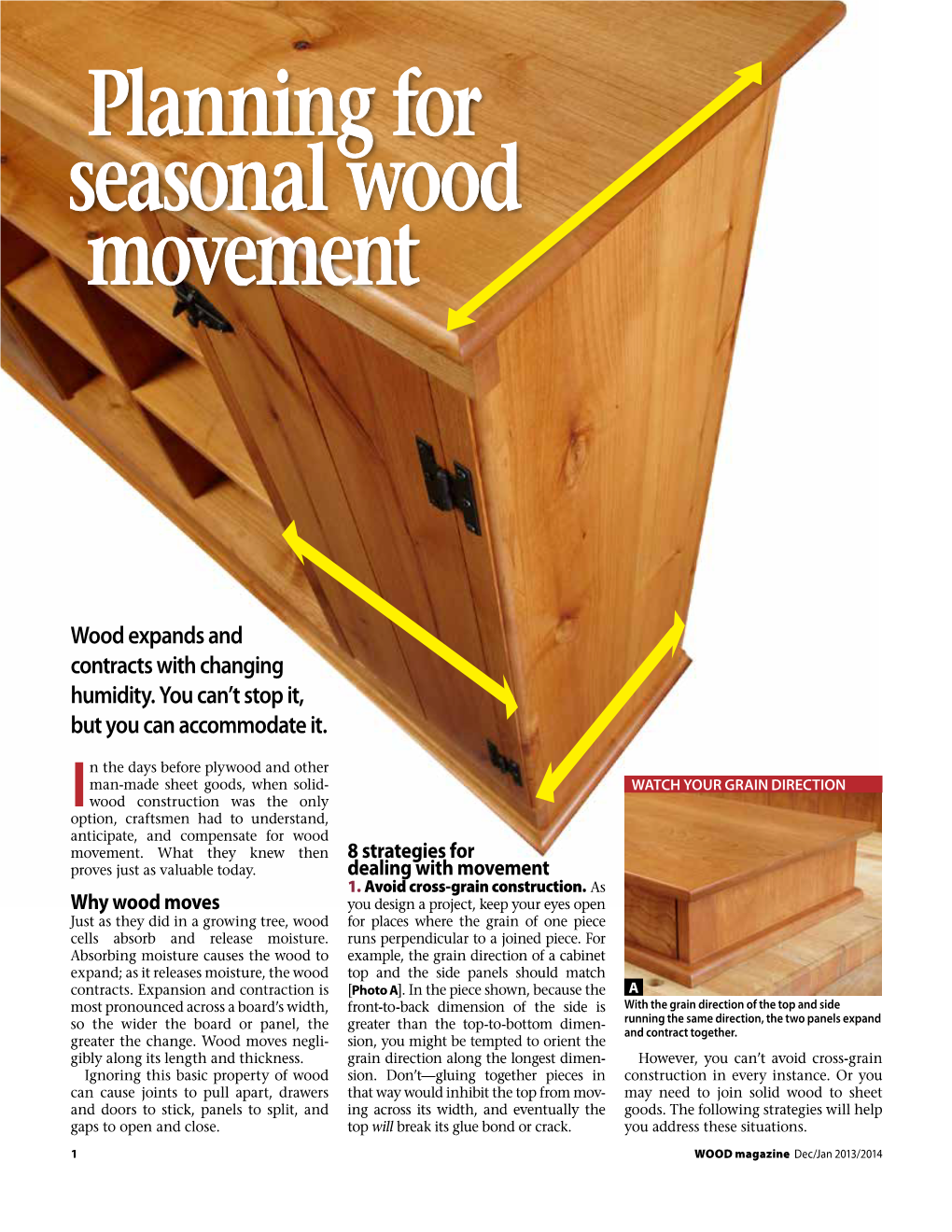 Planning for Seasonal Wood Movement