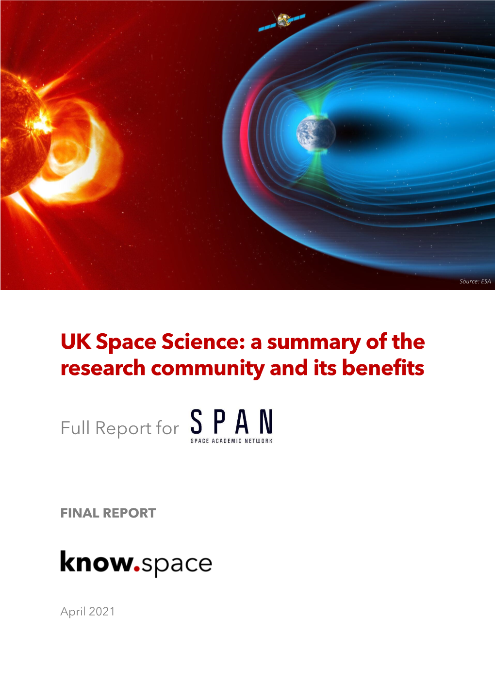 UK Space Science: a Summary of the Research Community and Its Benefits