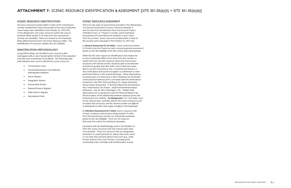 Attachment 7 Visual Impact Assessment