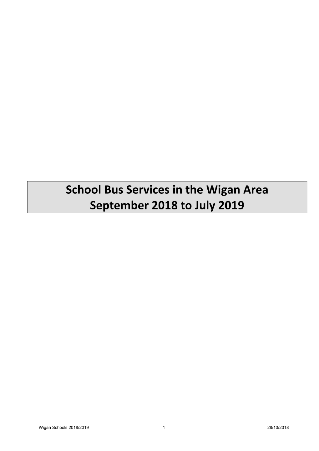 School Bus Services in the Trafford Area