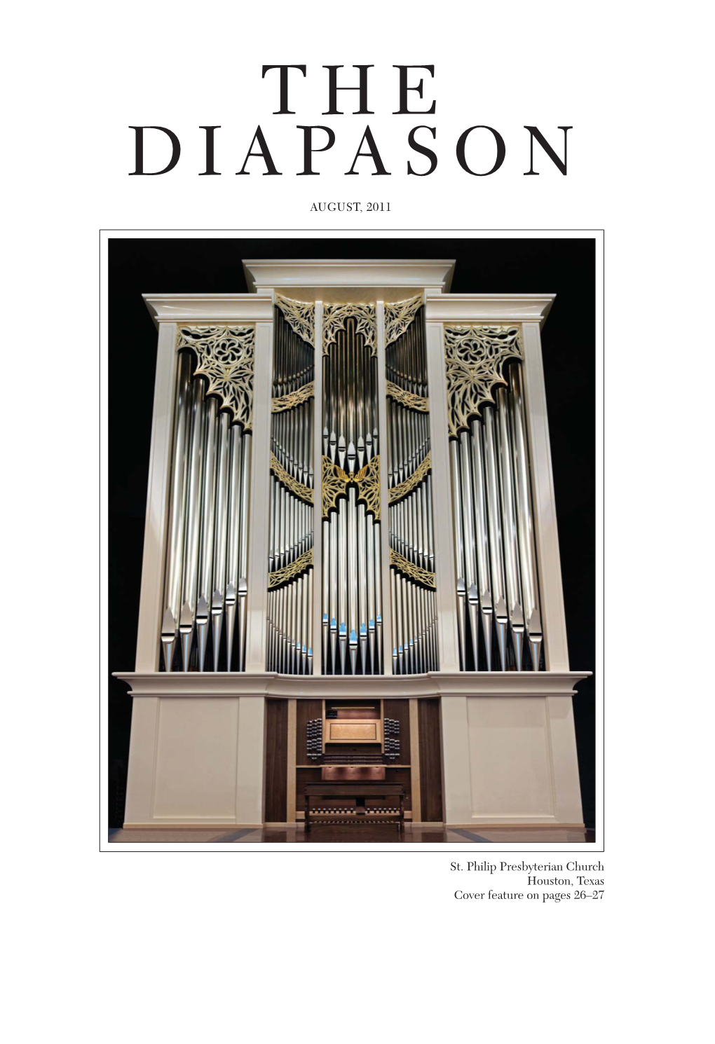 AUGUST, 2011 St. Philip Presbyterian Church Houston, Texas Cover