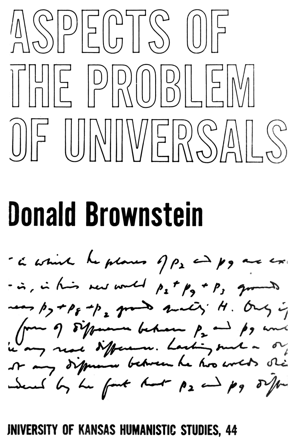 Aspects of the Problem of Universals