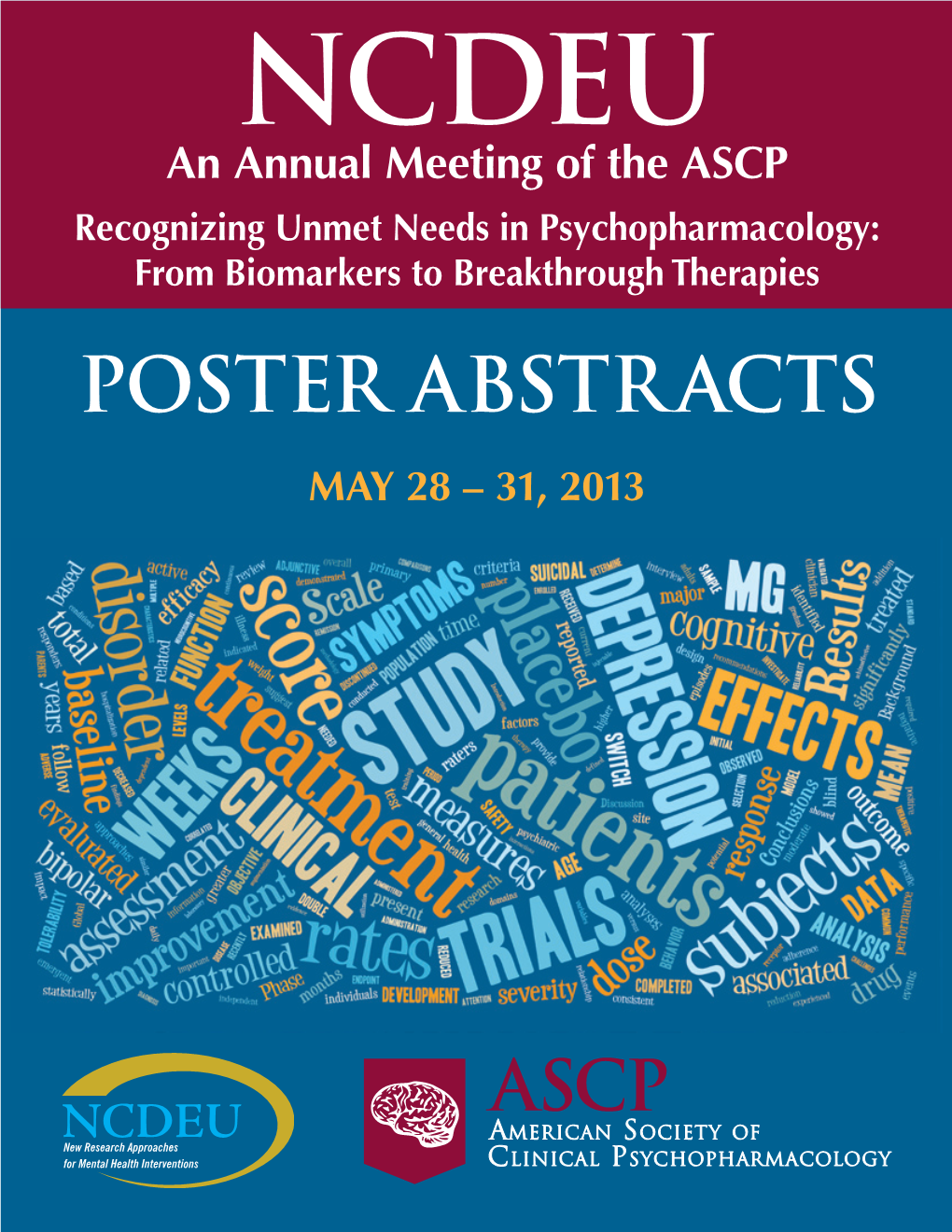 Poster Abstr Acts May 28 – 31, 2013 Wednesday, May 29, 2013 Poster Session I Regency 1 Ballroom