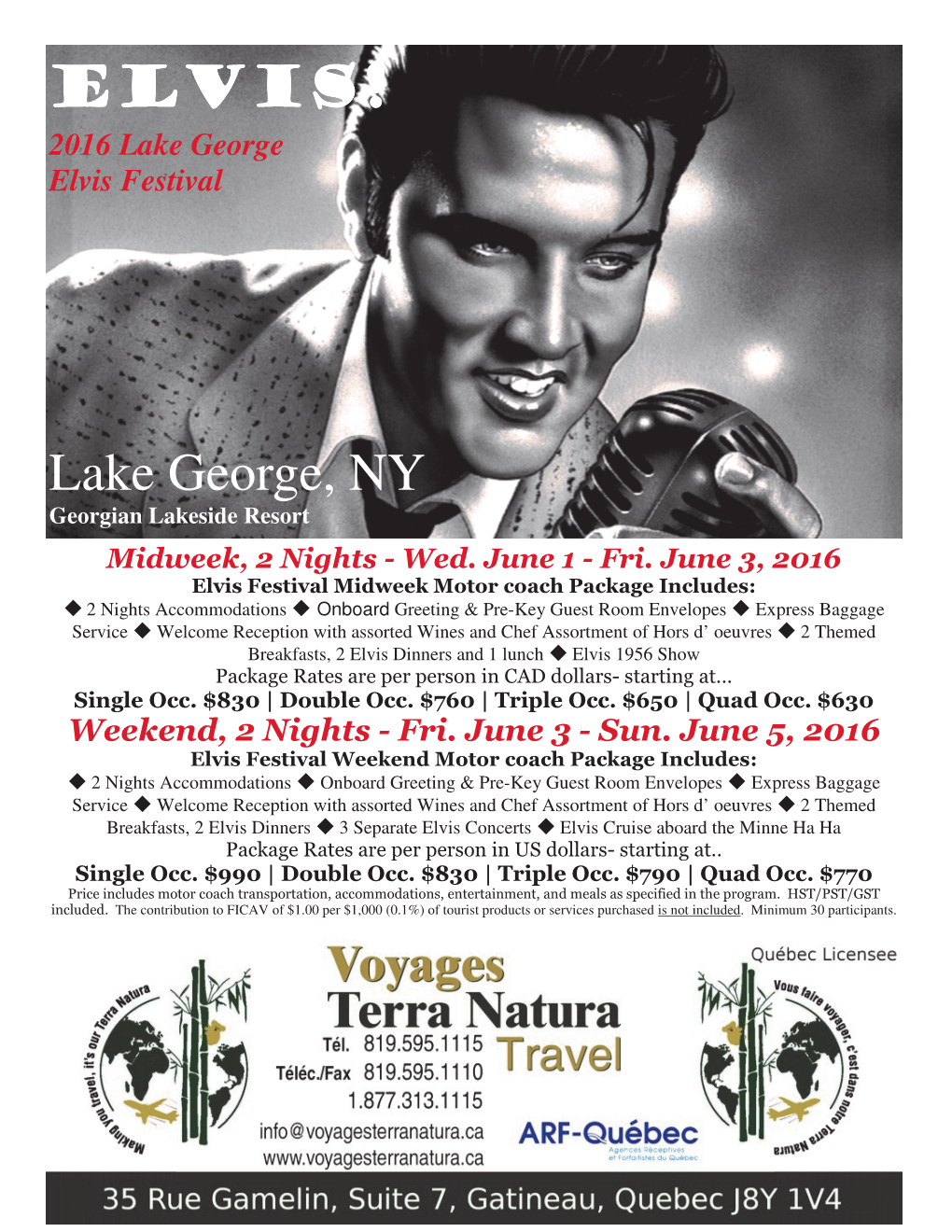 ELVIS! 2016 Lake George Elvis Festival