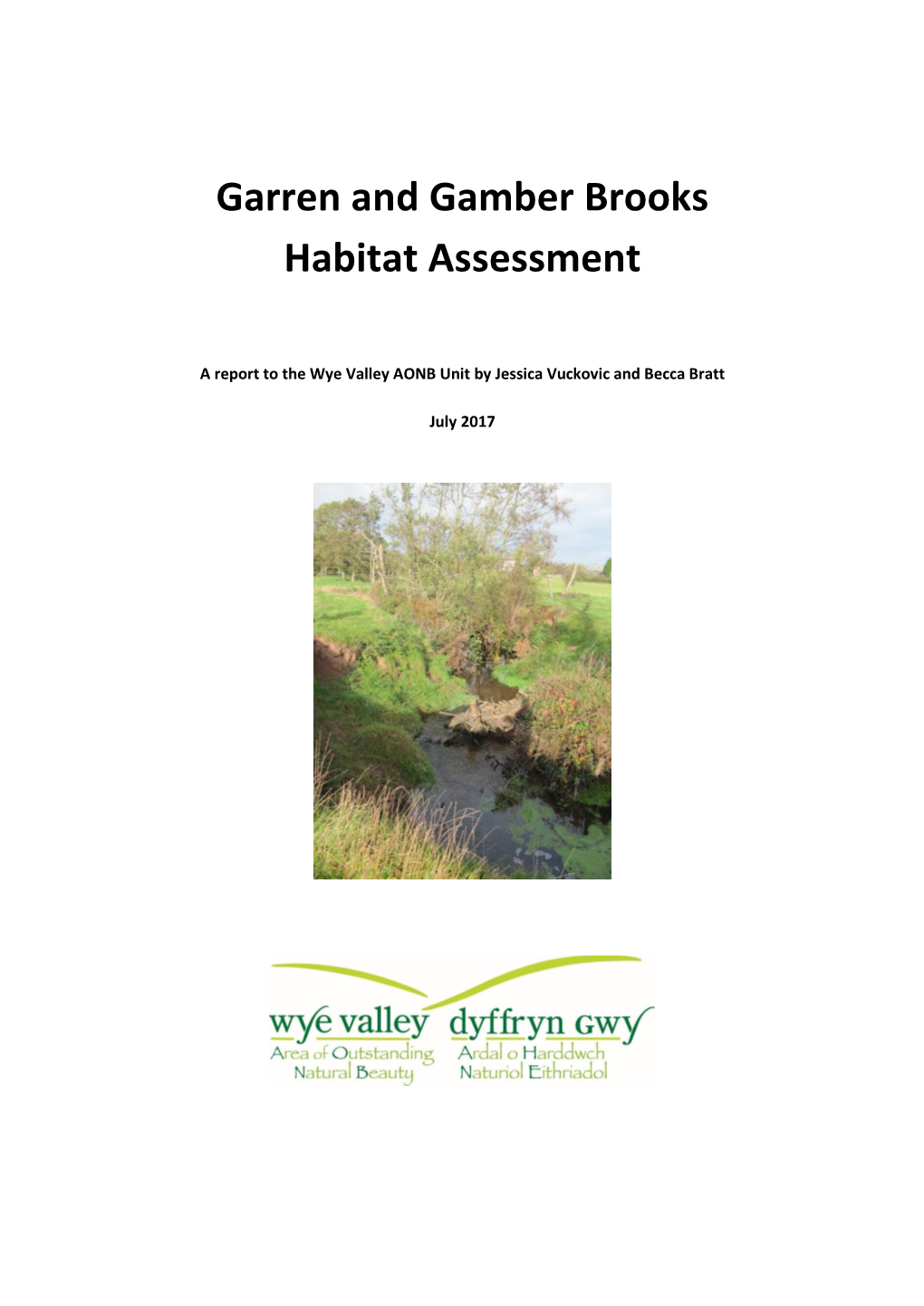 Garren and Gamber Brooks Habitat Assessment
