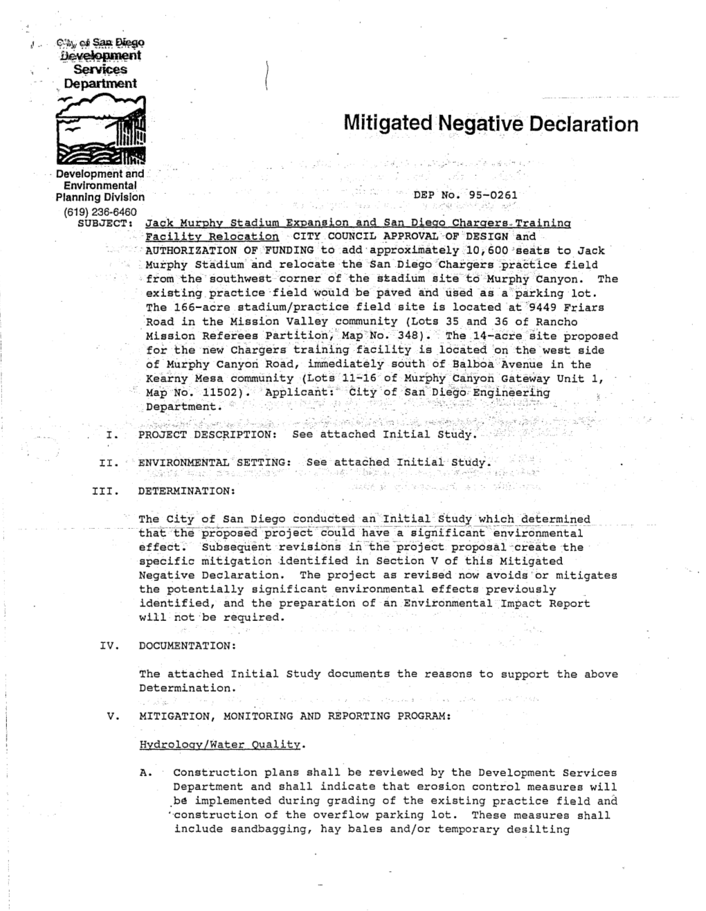Mitigated Negc1tiye Declaration