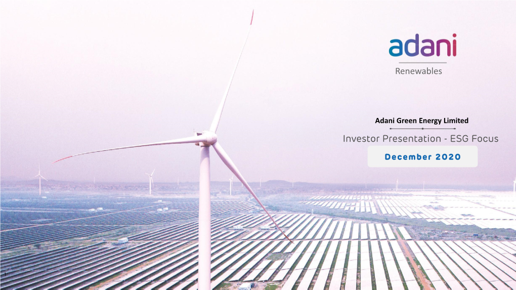 Renewables Investor Presentation