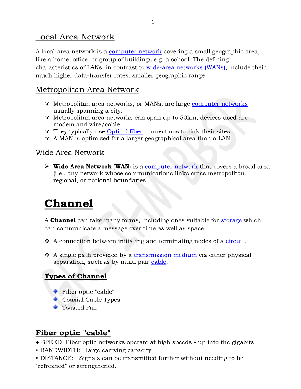 Fiber Optic "Cable" Coaxial Cable Types Twisted Pair