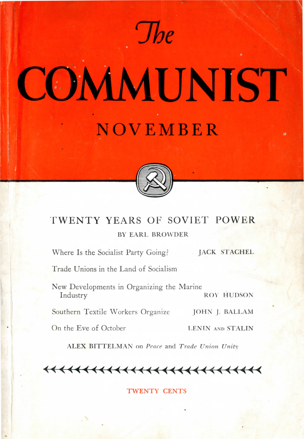 Volume 16, No. 11, November, 1937