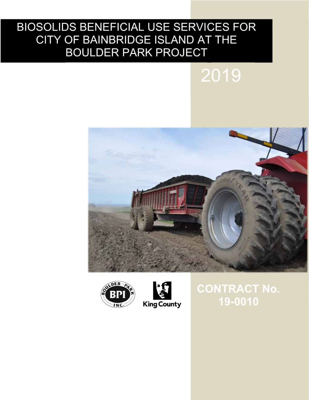 Proposed Contract for Biosolids Hauling Services