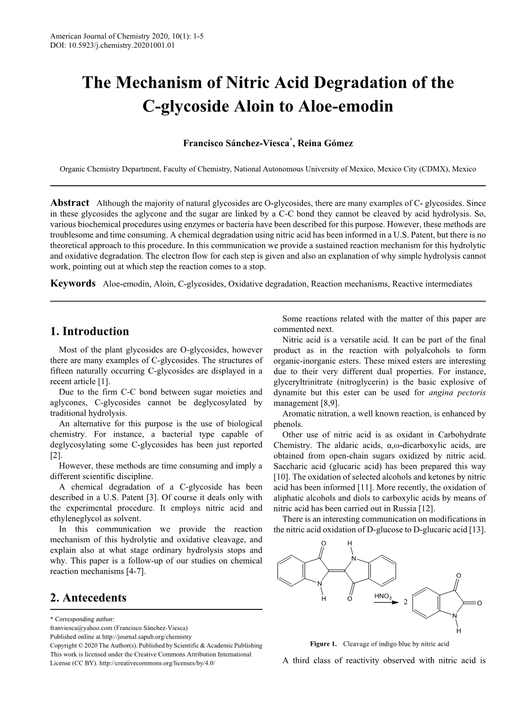 Aloe-Emodin, Aloin, C-Glycosides, Oxidative Degradation, Reaction Mechanisms, Reactive Intermediates