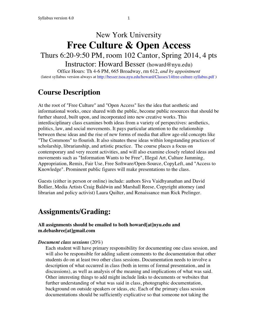 Free Culture & Open Access