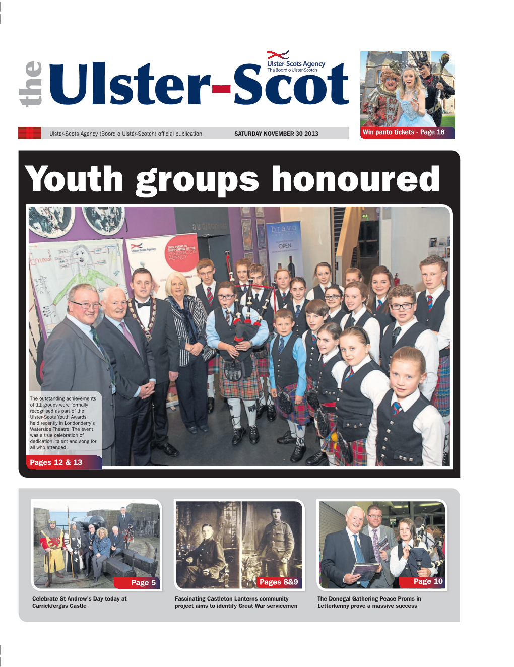 The Ulster-Scots Youth Awards Held Recently in Londonderry’S Waterside Theatre