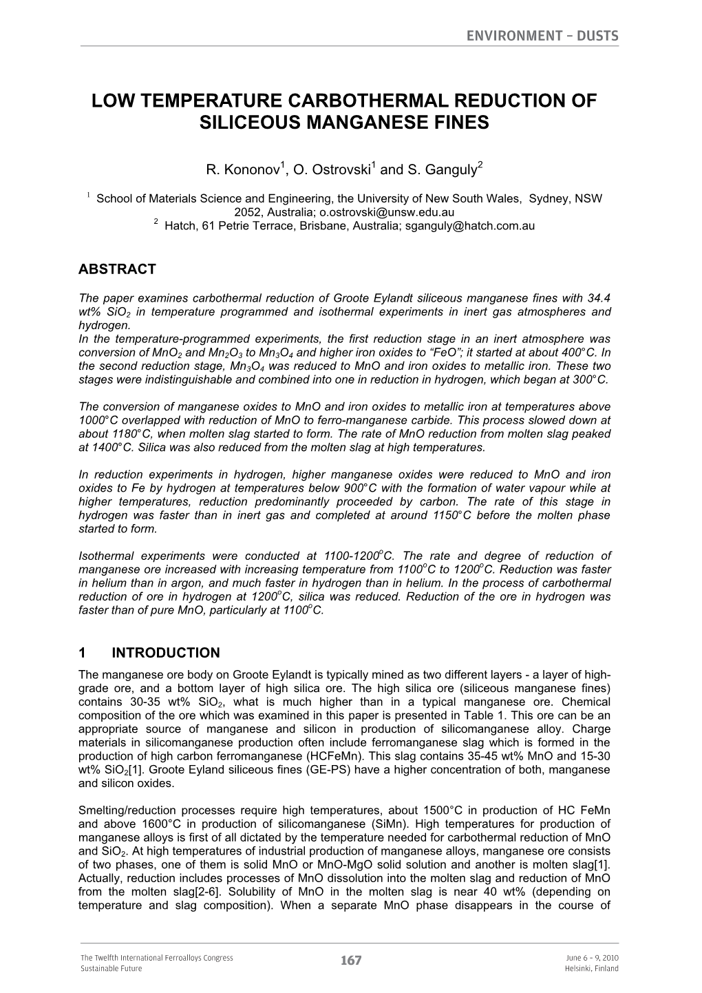 Low Temperature Carbothermal Reduction of Siliceous Manganese Fines