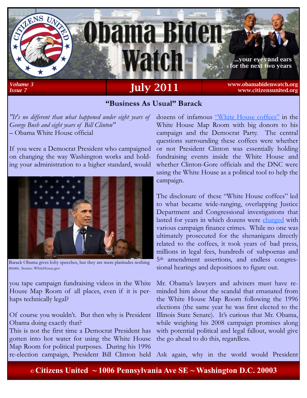 Obama Biden Watch