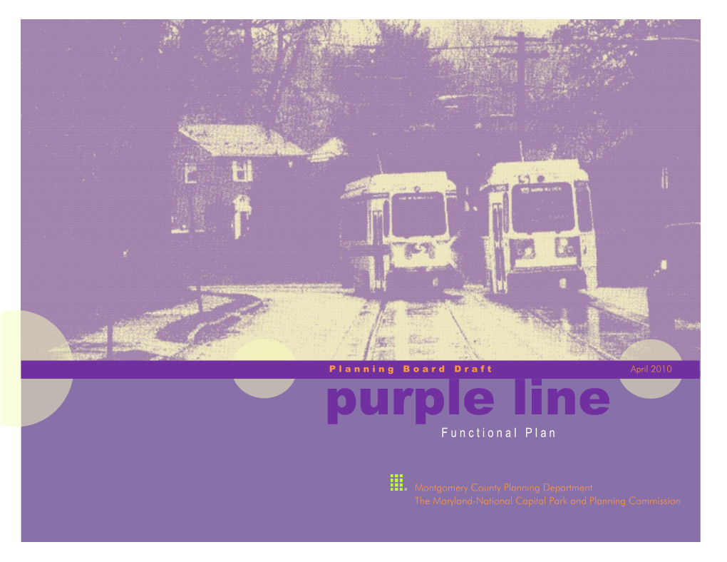 Purple Line Functional Master Plan