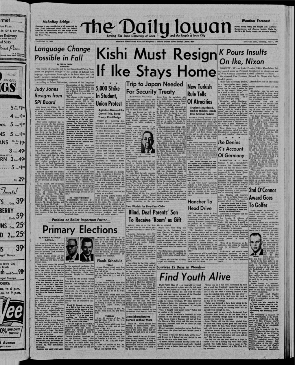 Daily Iowan (Iowa City, Iowa), 1960-06-04