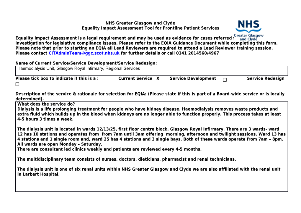 NHS Greater Glasgow and Clyde s2