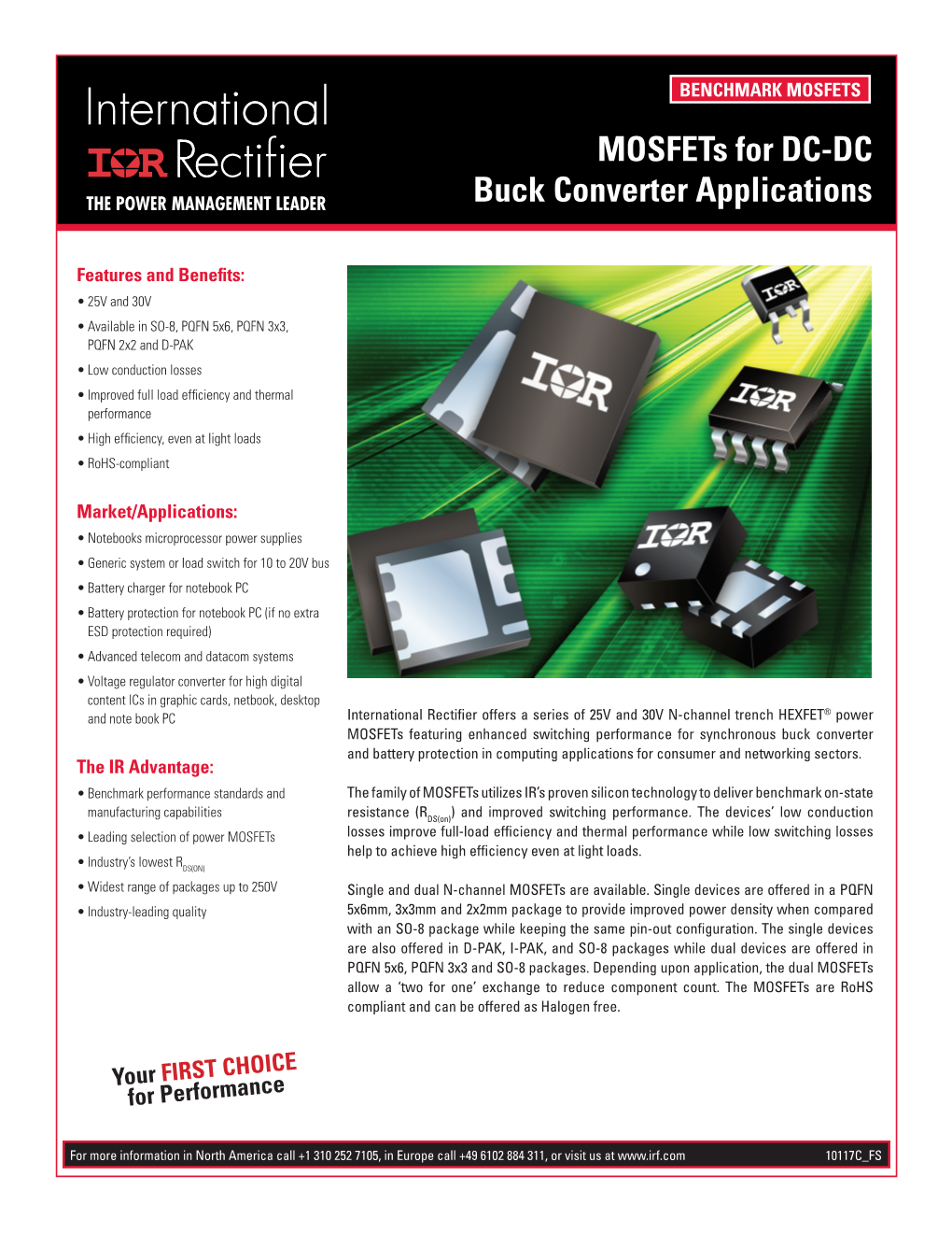 Mosfets for DC-DC Buck Converter Applications