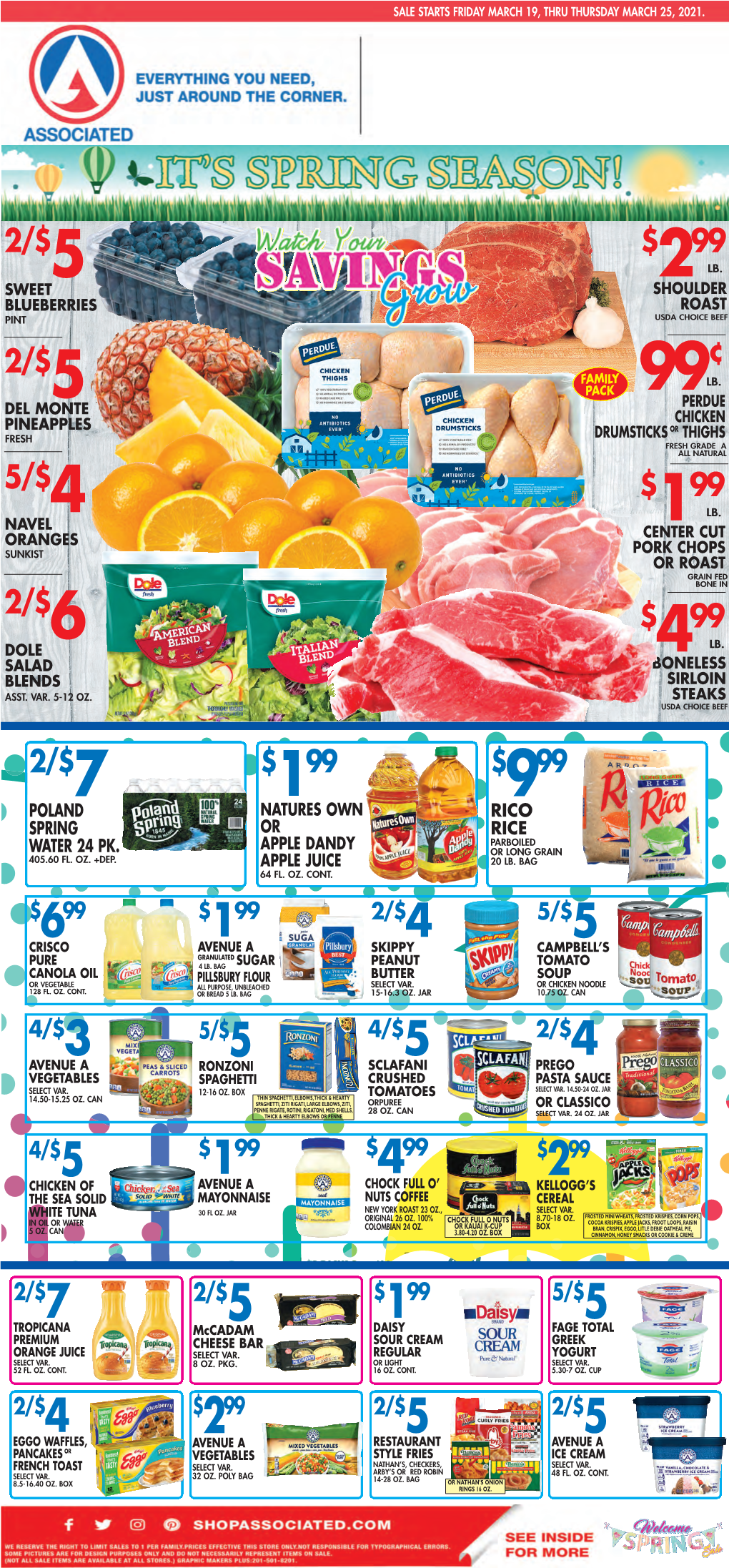 Associated General March 19-25 Save on Your Dairy Picks!