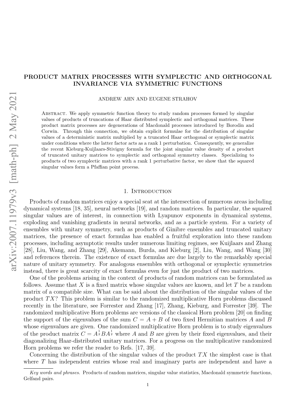 Arxiv:2007.11979V3 [Math-Ph] 2 May 2021 Arxo Optbesz.Wa a Esi Bu H Itiuinof Distribution the About Said Be Can What Size