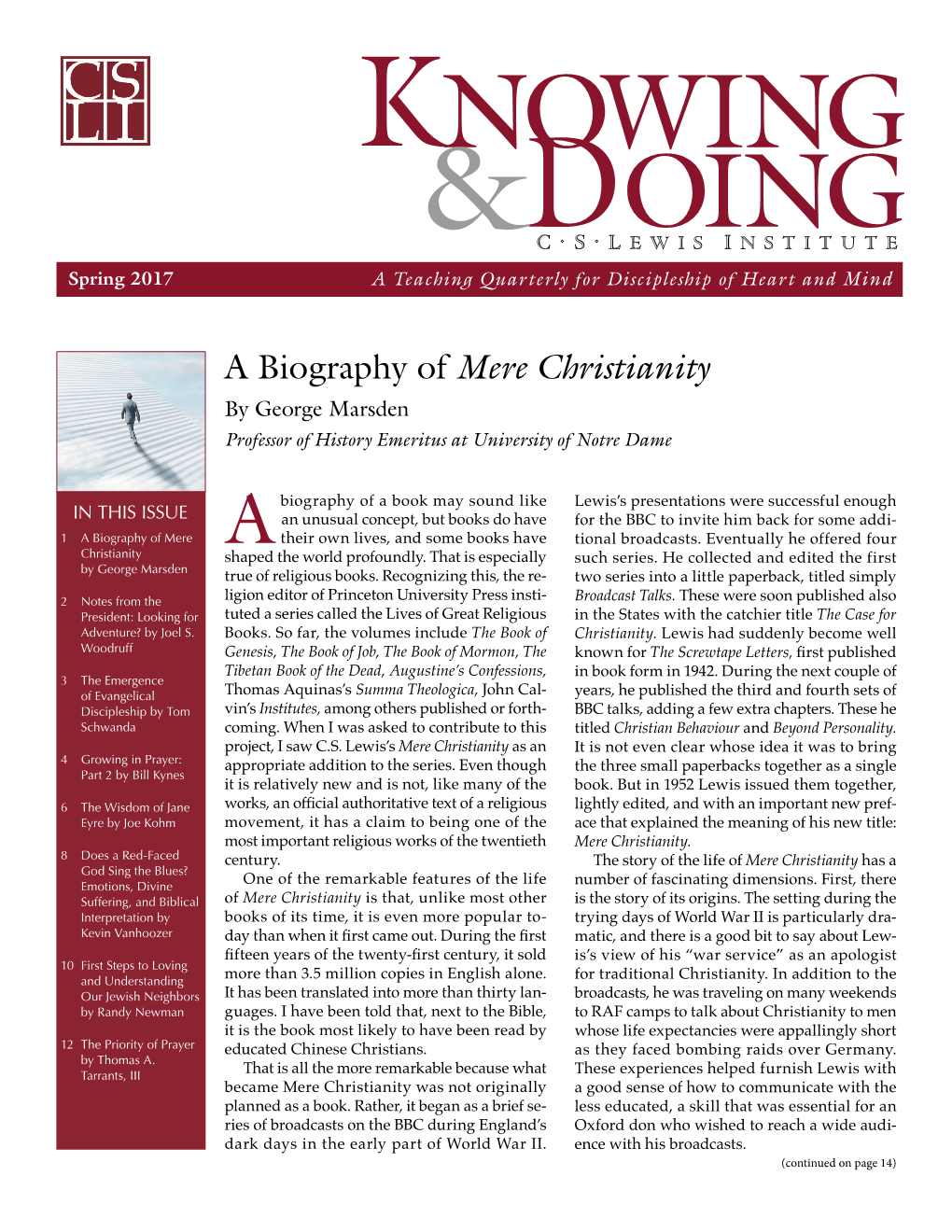 Mere Christianity by George Marsden Professor of History Emeritus at University of Notre Dame