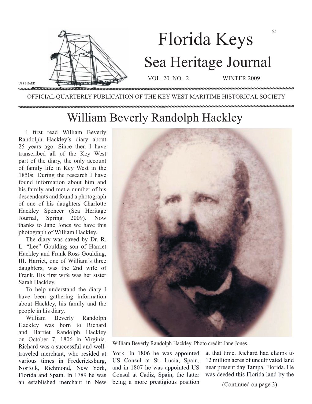 Florida Keys Sea Heritage Journal