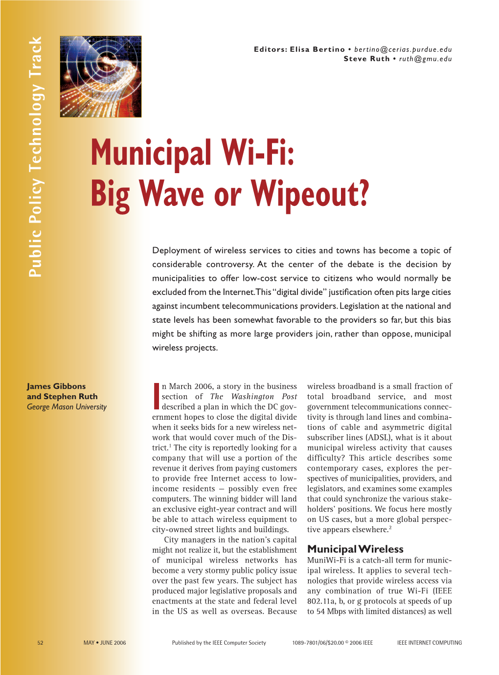 Municipal Wi-Fi: Big Wave Or Wipeout?