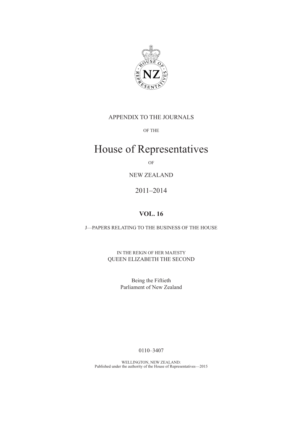 Volume 16 AJHR 50 Parliament.Pdf