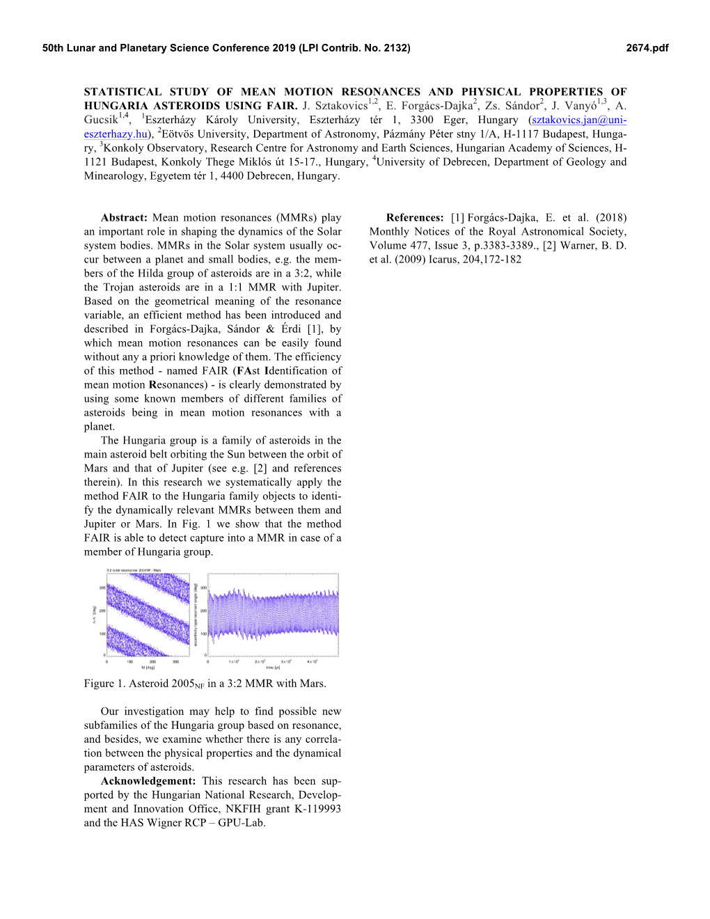 Statistical Study of Mean Motion Resonances and Physical Properties of Hungaria Asteroids Using Fair