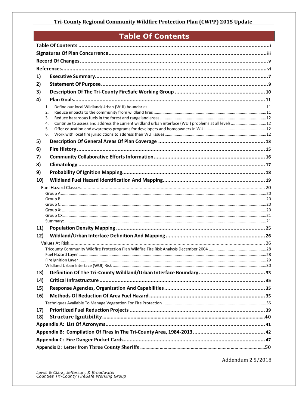 CWPP) 2015 Update