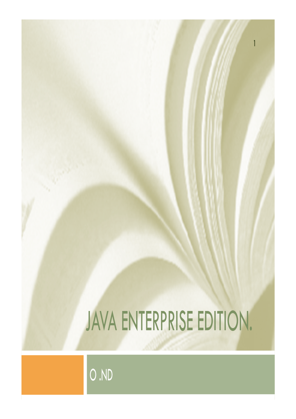 Java Enterprise Editionm2 20151