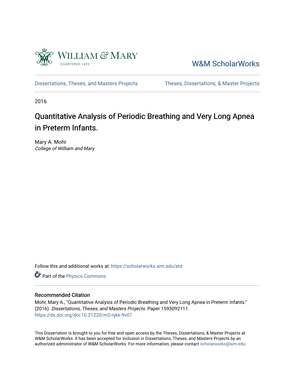 Quantitative Analysis of Periodic Breathing and Very Long Apnea in Preterm Infants