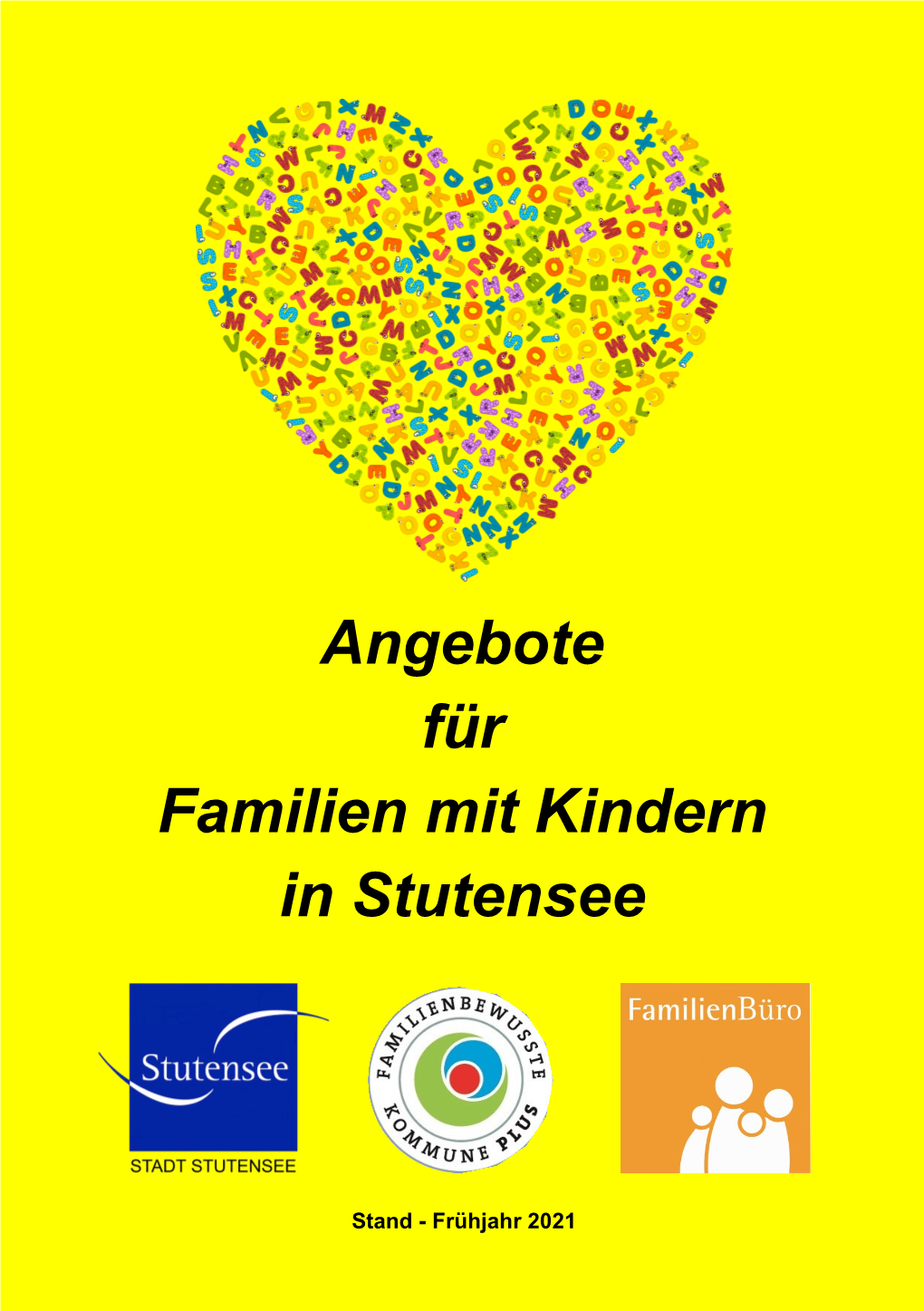 Broschüre "Angebote Für Familien Mit Kindern in Stutensee"
