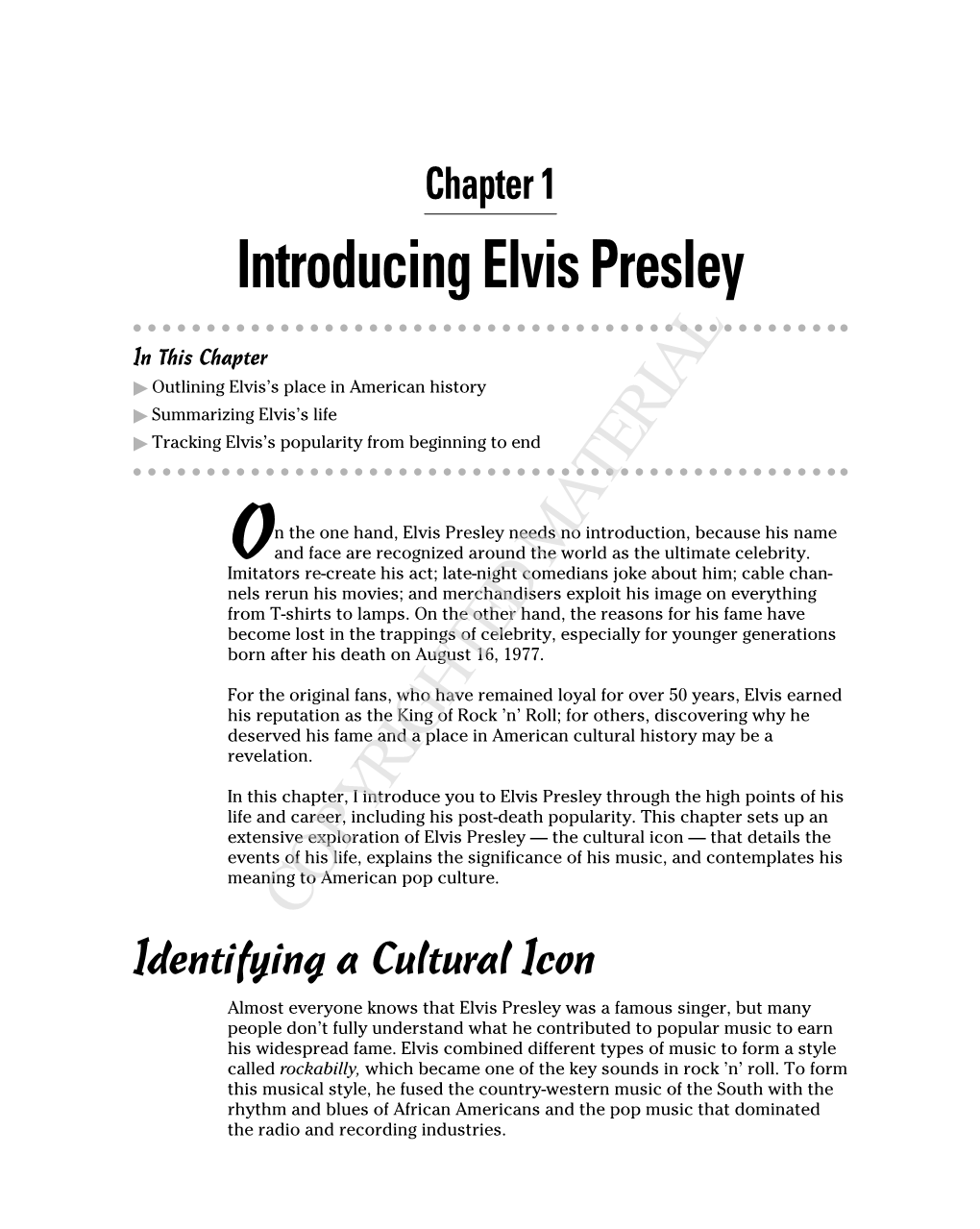 Introducing Elvis Presley