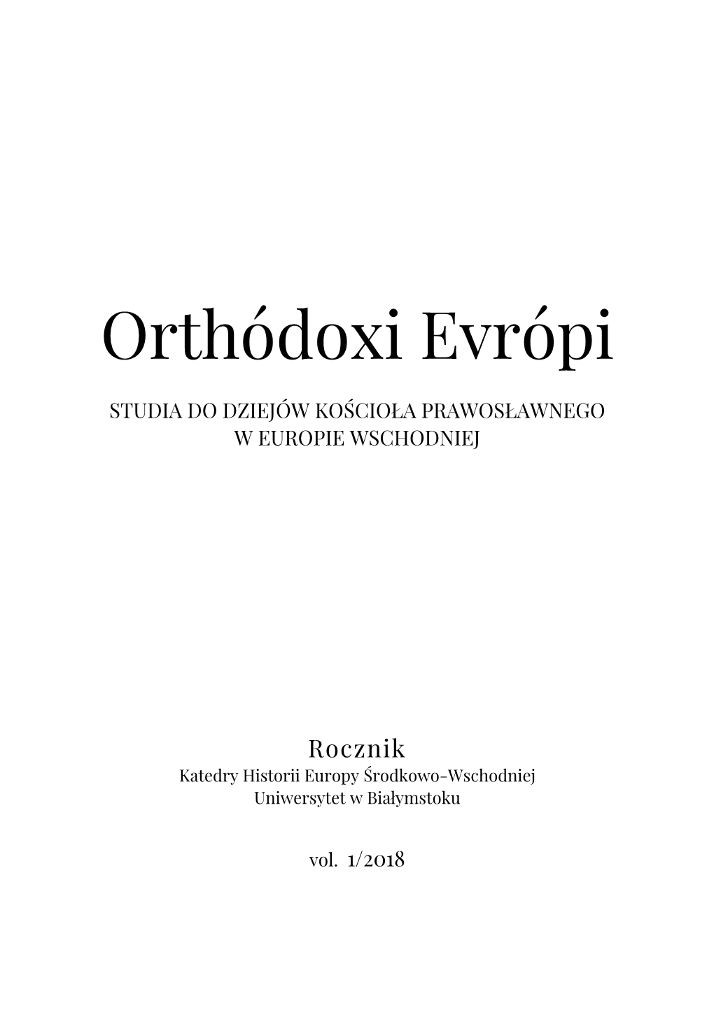 Orthódoxi Evrópi