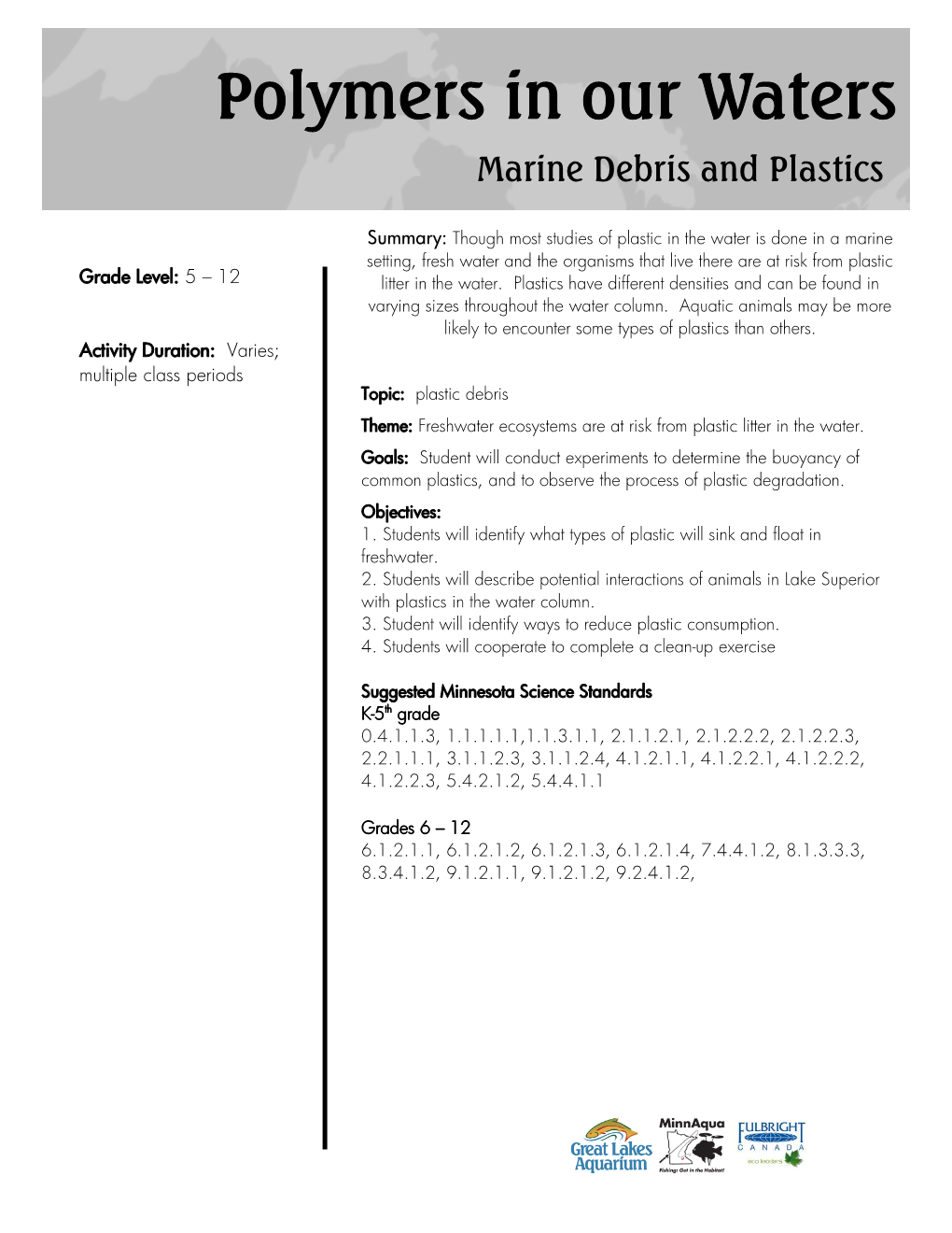 Marine Debris and Plastics