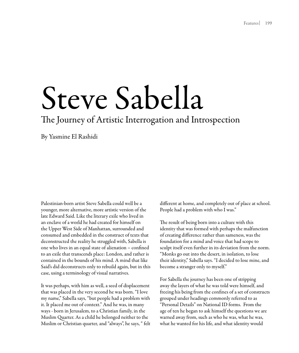 The Journey of Artistic Interrogation and Introspection