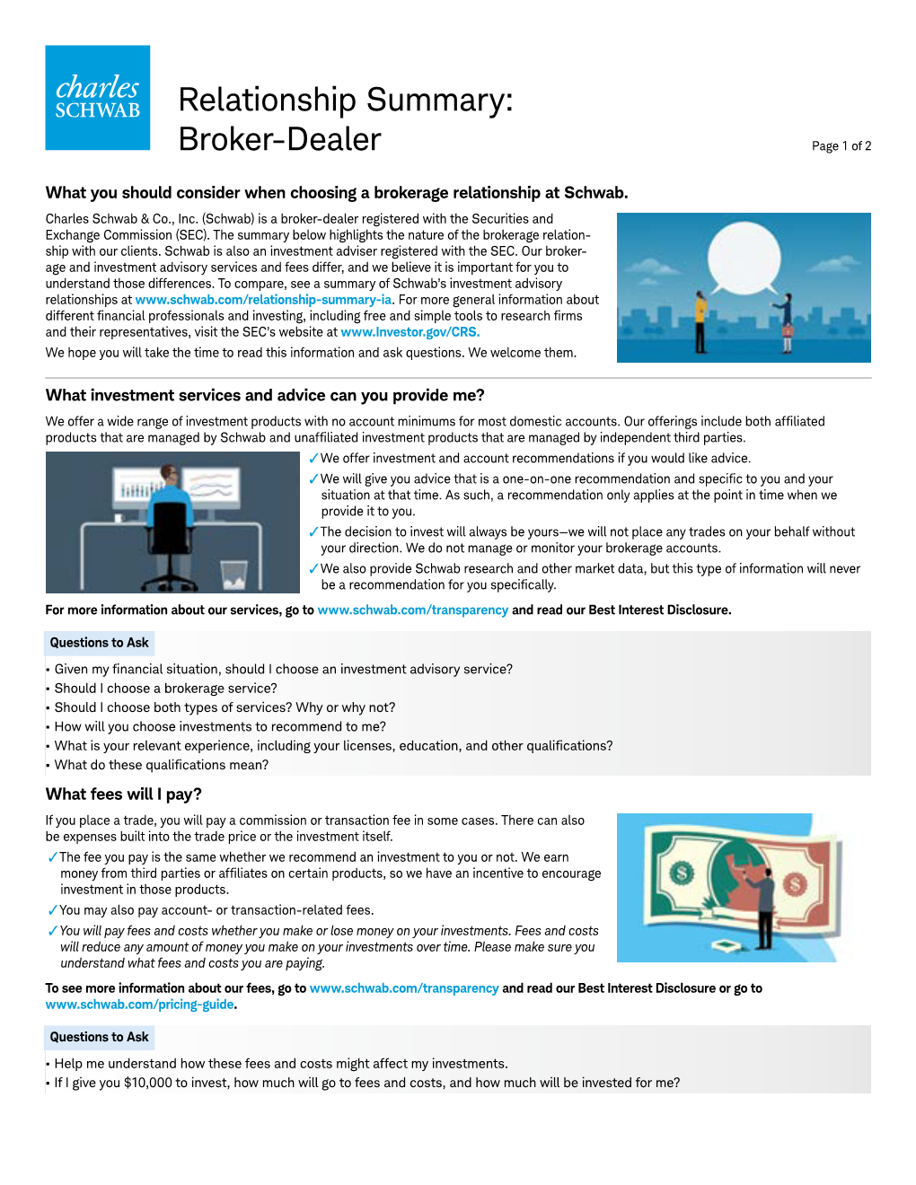 Schwab Managed Account Services™ Disclosure Brochure for Clients of Schwab Investor Services Charles Schwab & Co., Inc