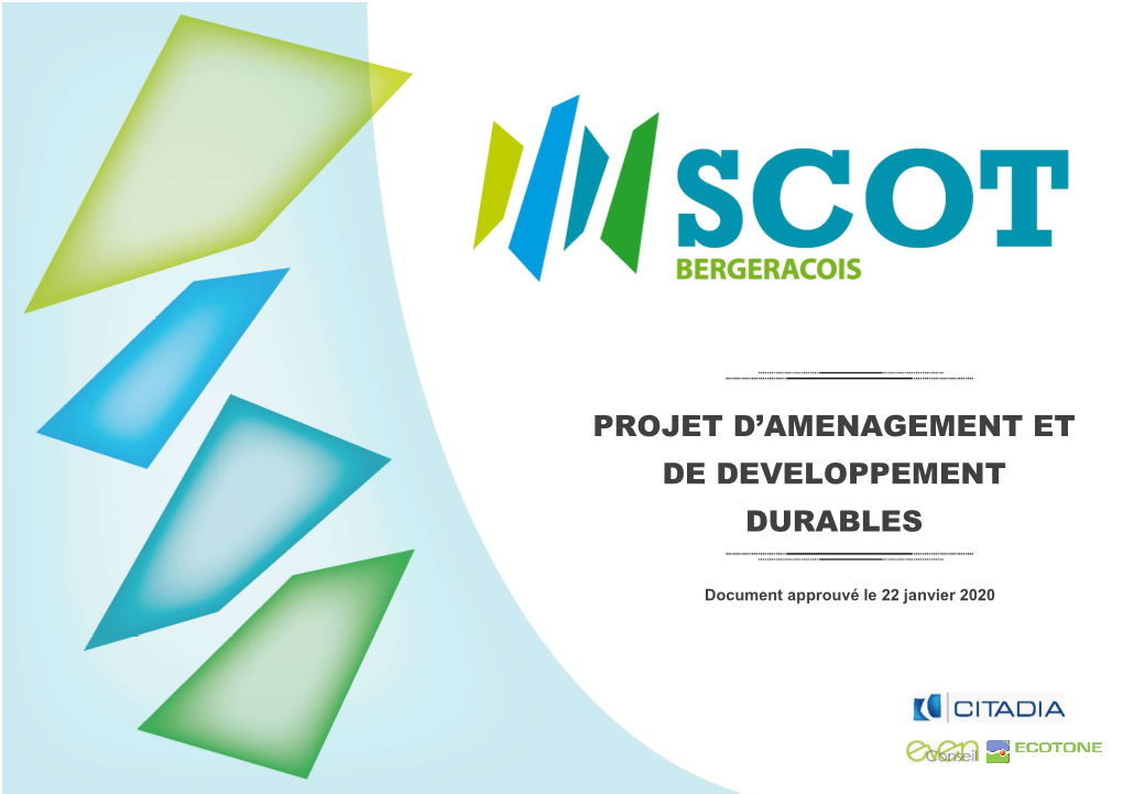 Projet D'amenagement Et De Developpement Durables