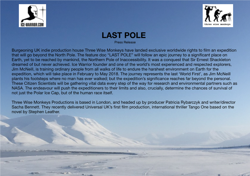 LAST POLE Press Release